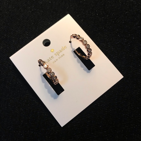 kate spade Jewelry - Kate Spade Rose Gold Full Circle Earrings